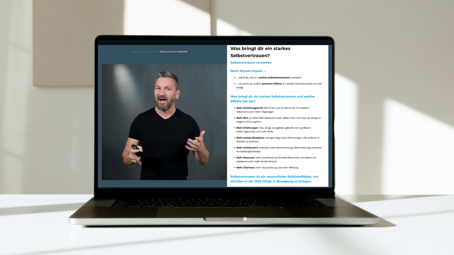 Videokurs: Selbstvertrauen